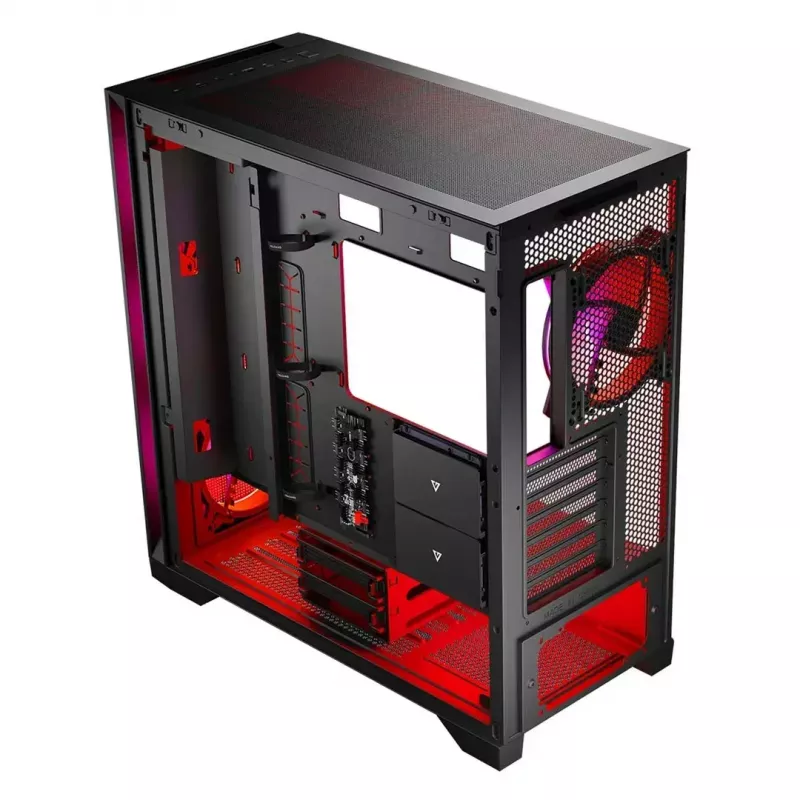 Caixa Modecom Volcano Expanse S Apex ARGB Midi, preta