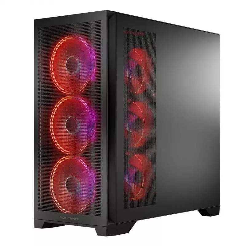 Caixa Modecom Volcano Expanse S Apex ARGB Midi, preta