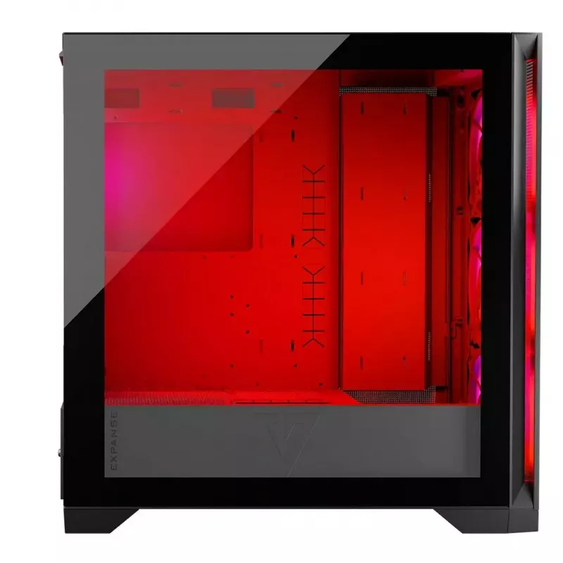 Caixa Modecom Volcano Expanse S Apex ARGB Midi, preta