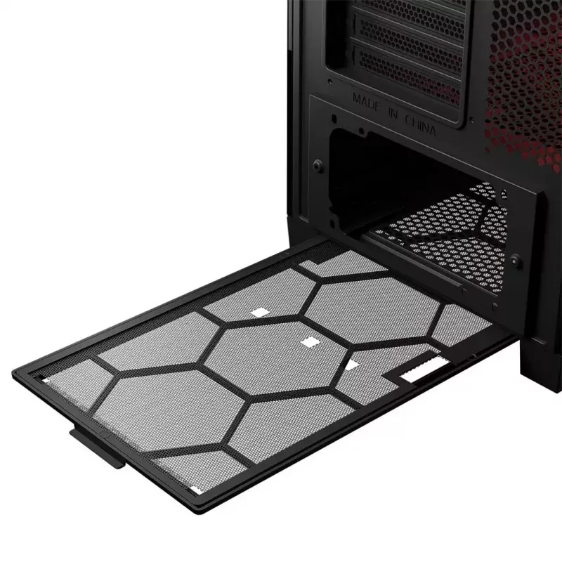 Caixa Modecom Volcano Expanse S Apex ARGB Midi, preta