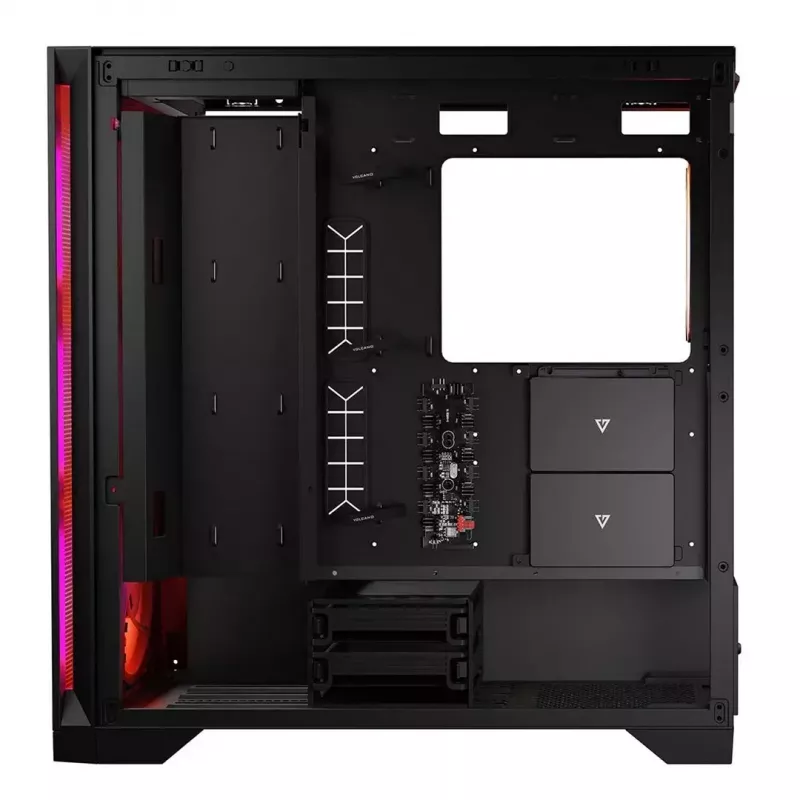 Caixa Modecom Volcano Expanse S Apex ARGB Midi, preta