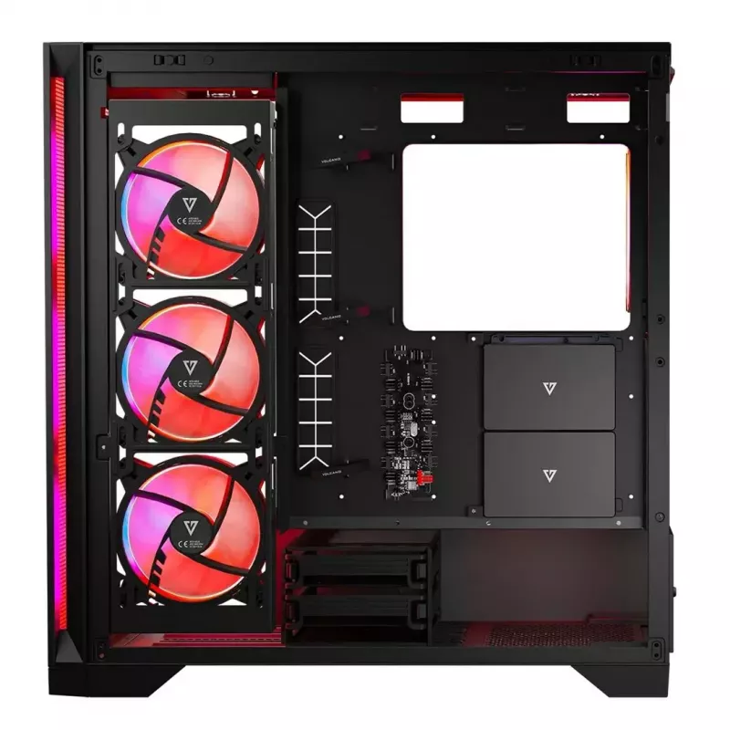 Caixa Modecom Volcano Expanse S Apex ARGB Midi, preta