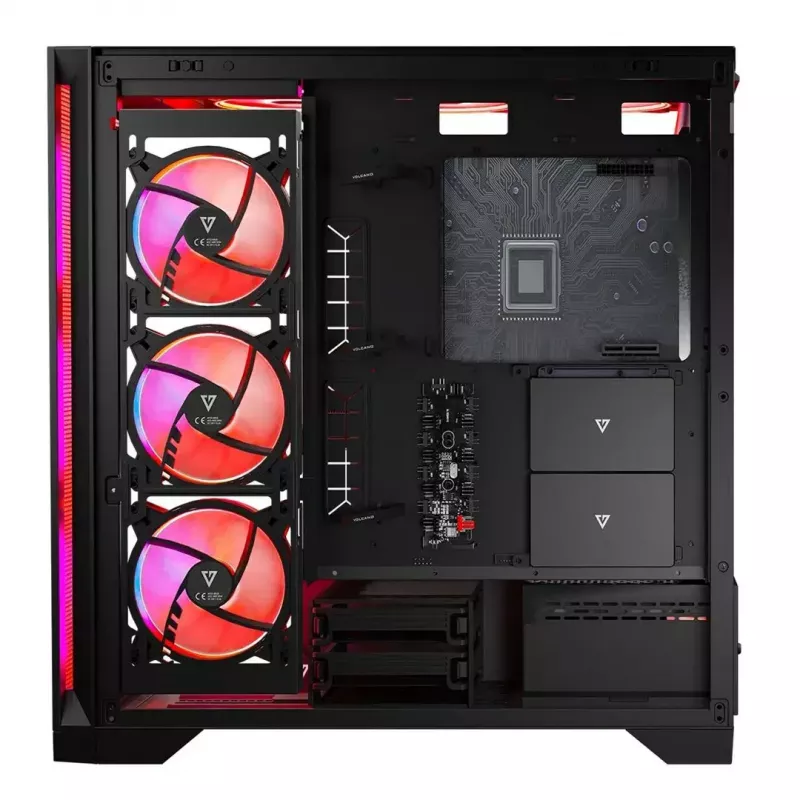 Caixa Modecom Volcano Expanse S Apex ARGB Midi, preta