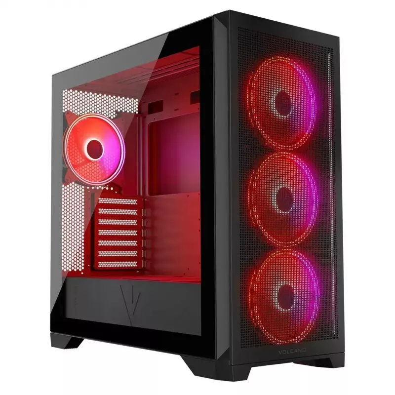 Caixa Modecom Volcano Expanse S Apex ARGB Midi, preta