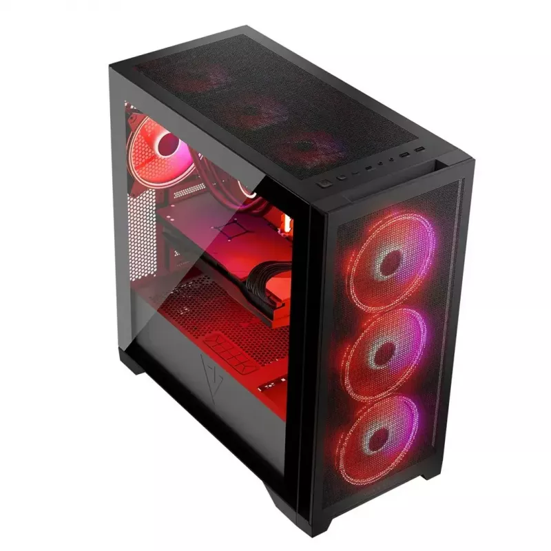 Caixa Modecom Volcano Expanse S Apex ARGB Midi, preta