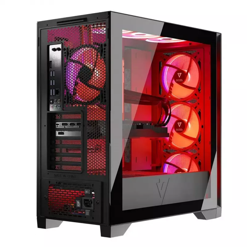 Caixa Modecom Volcano Expanse S Apex ARGB Midi, preta