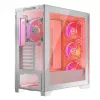 Caixa de computador Modecom Volcano Expanse S Apex ARGB Midi, branca