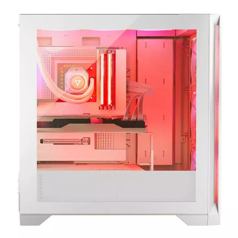 Caixa de computador Modecom Volcano Expanse S Apex ARGB Midi, branca