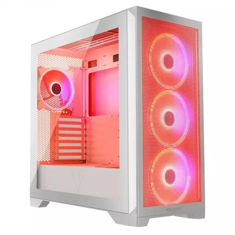 Caixa de computador Modecom Volcano Expanse S Apex ARGB Midi, branca