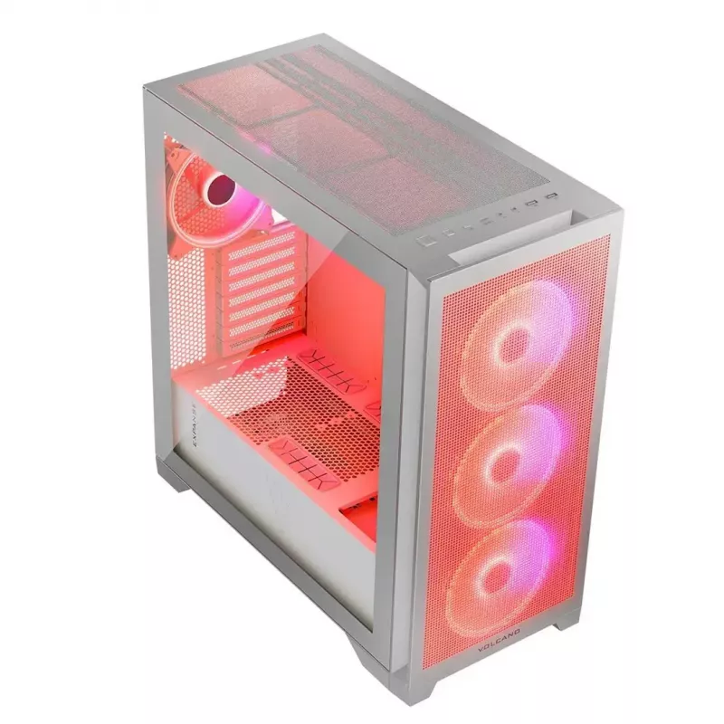 Caixa de computador Modecom Volcano Expanse S Apex ARGB Midi, branca