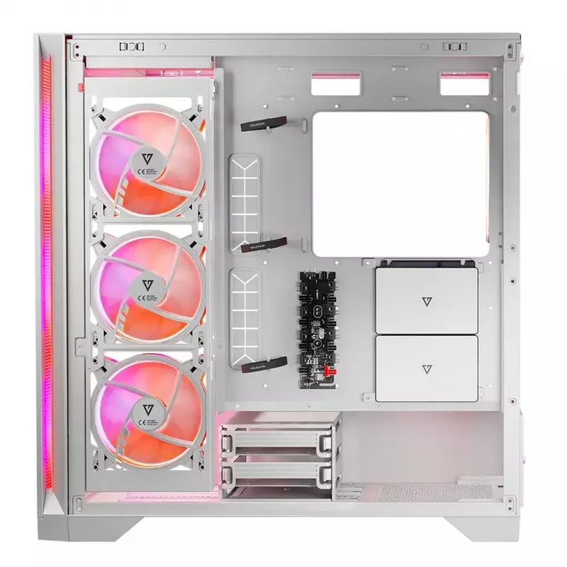 Caixa de computador Modecom Volcano Expanse S Apex ARGB Midi, branca