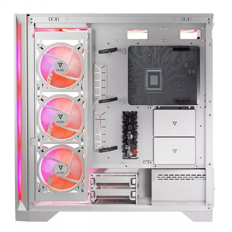 Caixa de computador Modecom Volcano Expanse S Apex ARGB Midi, branca
