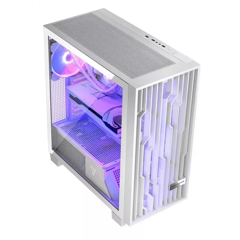 Modecom Volcano Perun Apex ARGB caixa Midi, branca