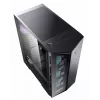 Caixa de computador gaming MSI MPG GUNGNIR 110R Mid Tower preta, USB 3.2 Gen2 Type C, 4x ventoinha ARGB 120mm, Mystic Light Sync, placa de controlo ARGB 1 para 6, 2x painéis de vidro temperado, ATX, mATX, mini-ITX