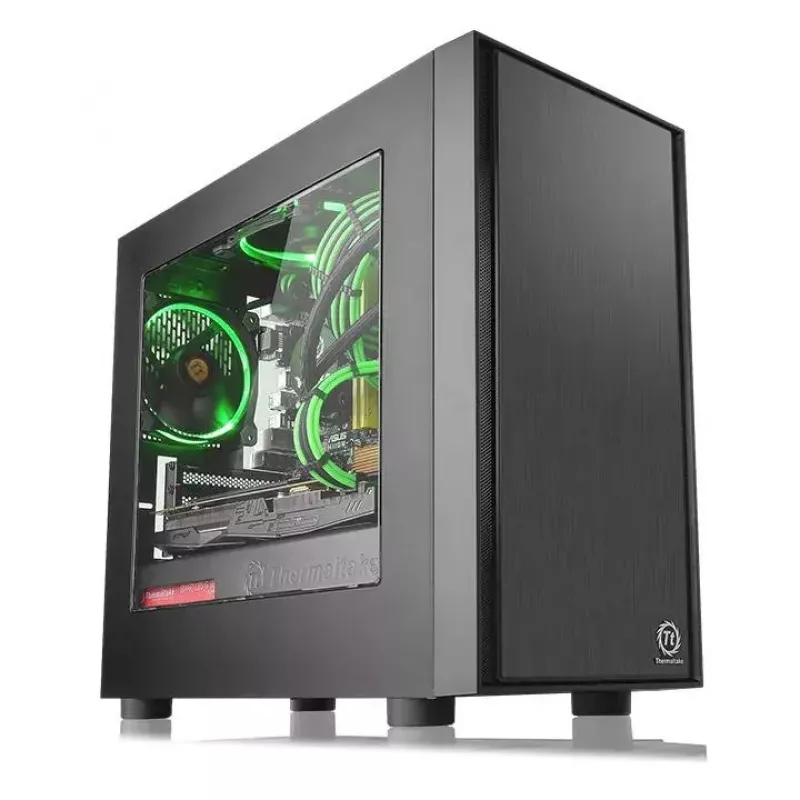 Caixa de PC Thermaltake Versa H17 Window Micro Tower preta