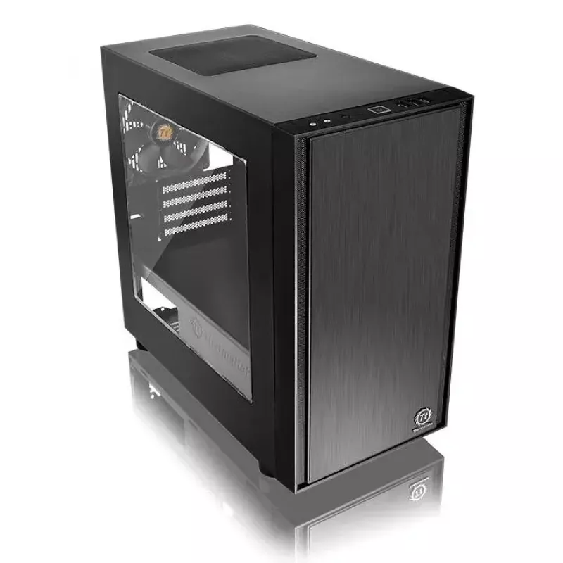 Caixa de PC Thermaltake Versa H17 Window Micro Tower preta