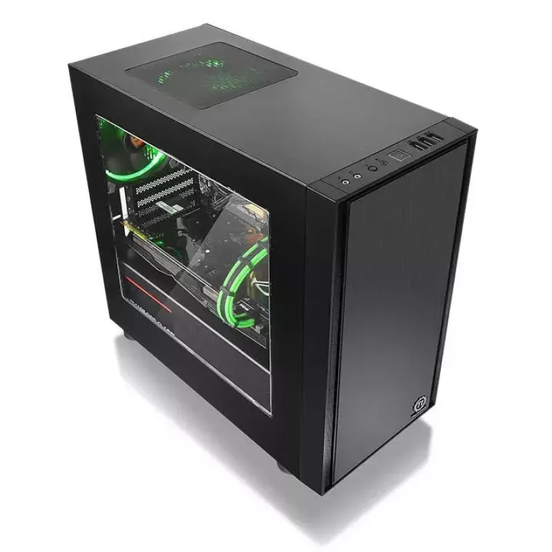 Caixa de PC Thermaltake Versa H17 Window Micro Tower preta