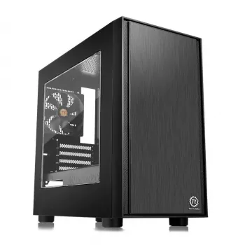 Caixa de PC Thermaltake Versa H17 Window Micro Tower preta