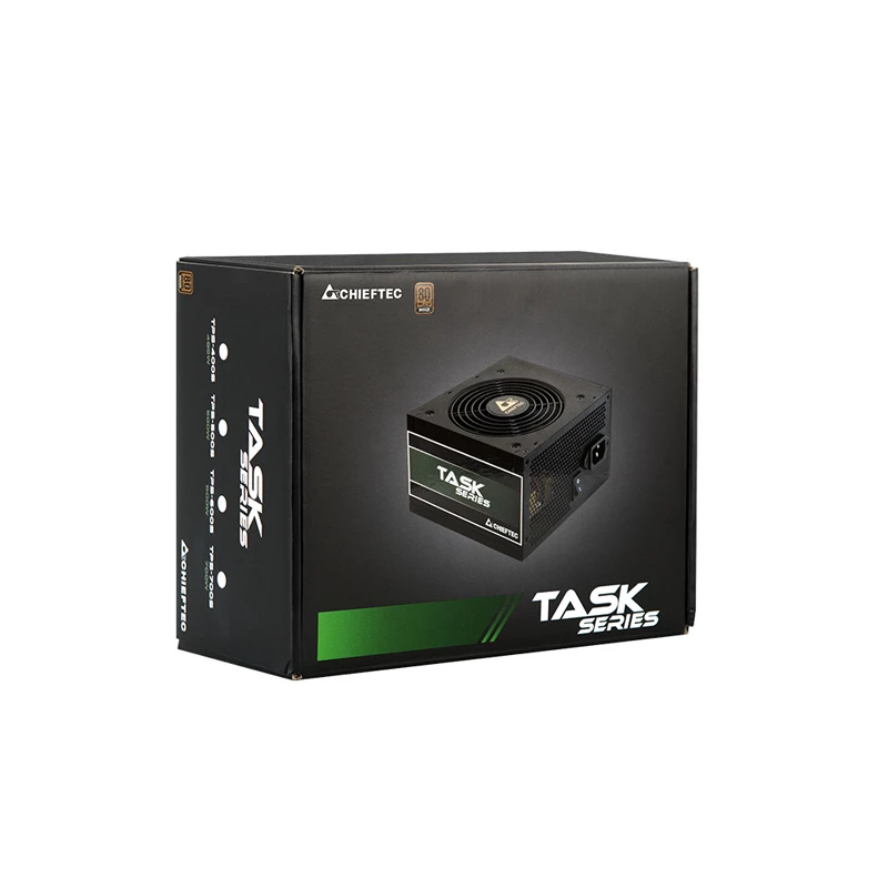 Fonte de alimentação Chieftec Task TPS-500S 500 W 24-Pin ATX ATX preta