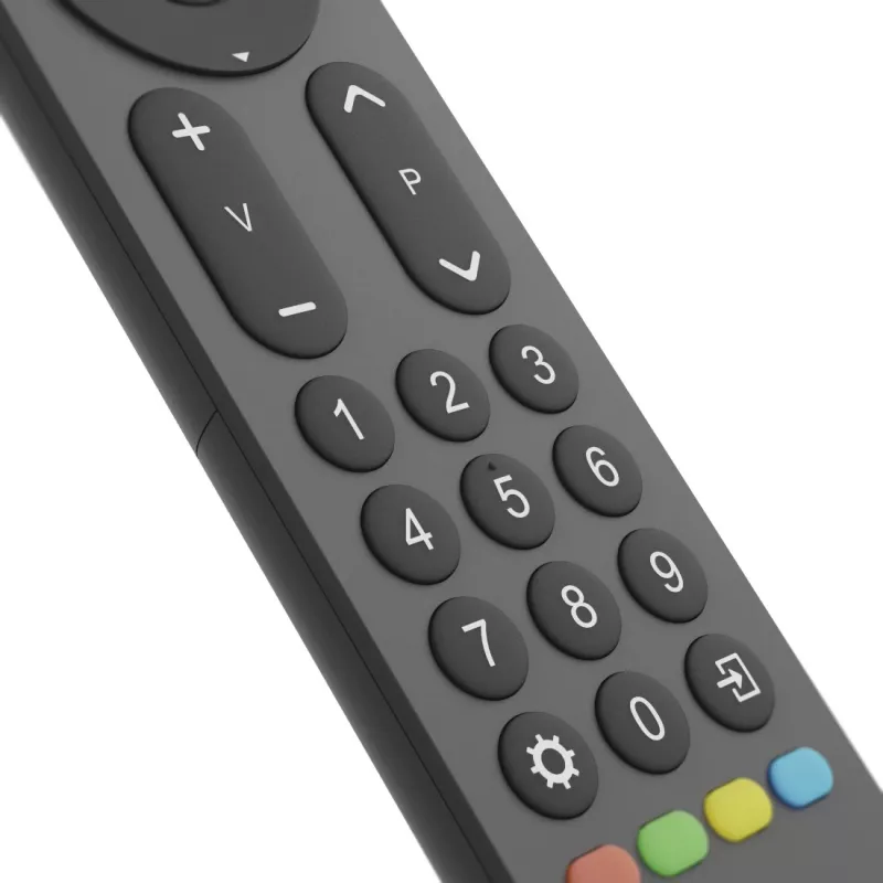 Hama 00221056 telecomando universal para TV 2 em 1, IV, teclas grandes, com aprendizagem, preto
