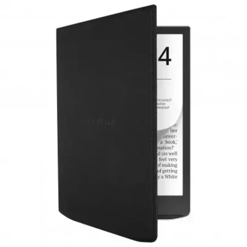 Capa flip para e-reader PocketBook de 7,8 polegadas – HN-FP-PU-743G-RB-WW, fecho magnético, preto
