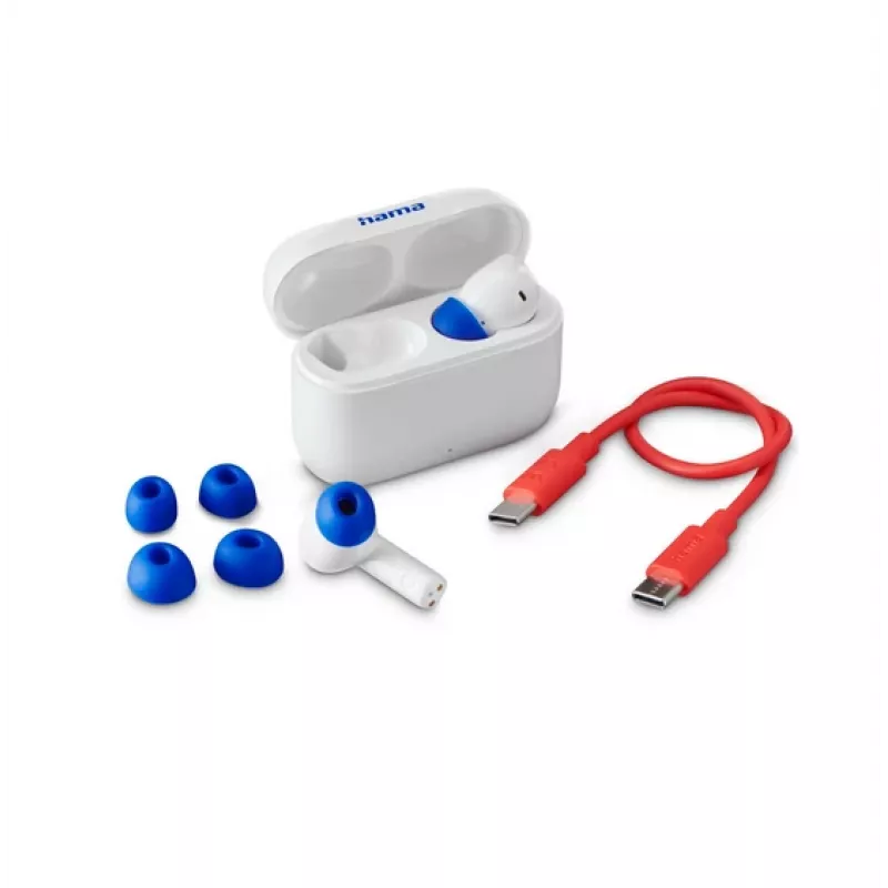 Auriculares True Wireless Hama Passion Clear II com ANC, branco (00184179)