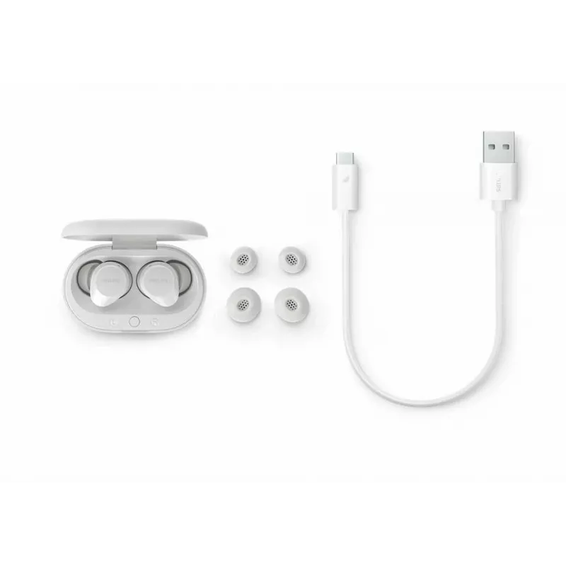 Auscultadores/headset Philips TAT1209WT/00 True Wireless Stereo (TWS) in-ear chamadas/música Bluetooth branco