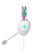 Headset ASUS TUF Gaming H1 Gen II Hatsune Miku Edition com fios arco de cabeça USB Type-A rosa, turquesa, branco