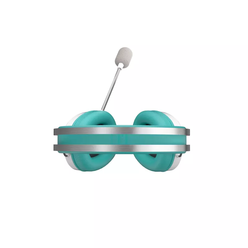 Headset ASUS TUF Gaming H1 Gen II Hatsune Miku Edition com fios arco de cabeça USB Type-A rosa, turquesa, branco