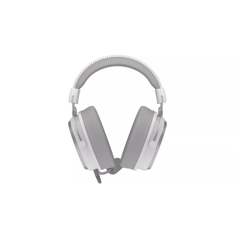 Auscultadores com microfone e fio ENDORFY VIRO Plus USB EY1A005, USB-A + ficha jack de 3,5 mm, 7.1, microfone amovível, 20–20000 Hz, cabo de 2,9 m, brancos (Onyx White)