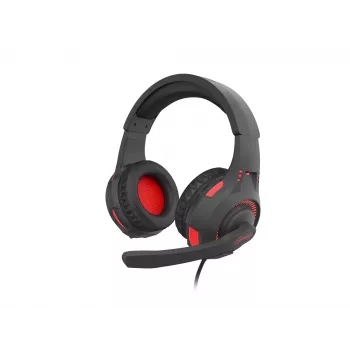 Headset GENESIS Radon 210 headset gaming com fios com arco de cabeça USB Type-A preto, vermelho