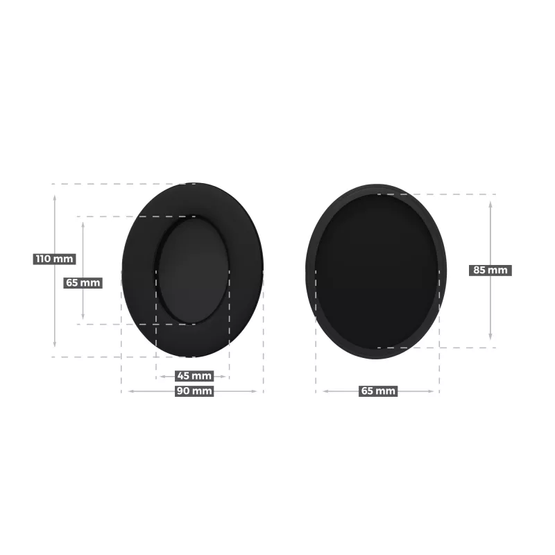 Almofadas para auscultadores GENESIS Toron EP01 tecido couro espuma com memória preto