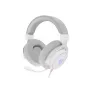 Headset GENESIS Neon 764 headset gaming com fios com arco de cabeça USB Type-A branco