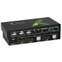 Comutador KVM Techly 2x1 USB HDMI 4Kx2K IDATA KVM-HDMI2U preto