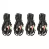 Comutador KVM Manhattan 4 portas 4K@30Hz USB-A áudio microfone