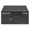 Comutador KVM Manhattan 2 portas 4K HDMI USB áudio controlo de 2 computadores