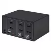 Comutador KVM Manhattan 2 portas 4K HDMI USB áudio controlo de 2 computadores