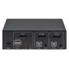 Comutador KVM Manhattan 153546, 2 portas DisplayPort/USB 2.0, 4K@60Hz, áudio, 2 cabos de 1,8 m