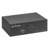 Comutador KVM Manhattan 153546, 2 portas DisplayPort/USB 2.0, 4K@60Hz, áudio, 2 cabos de 1,8 m