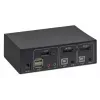 Comutador KVM Manhattan 153546, 2 portas DisplayPort/USB 2.0, 4K@60Hz, áudio, 2 cabos de 1,8 m