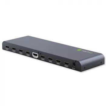 Splitter HDMI 2.0 Techly IDATA HDMI2-4K8, 8 portas, 4K UHD, 3D, metálico, preto