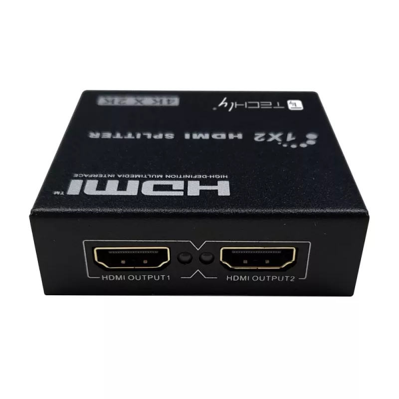Splitter de vídeo Techly IDATA HDMI-4K230 2x HDMI 3840x2160 preto