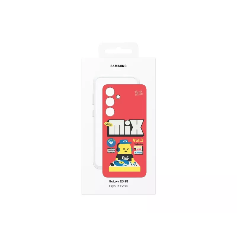 Capa Samsung Sticky Monster Lab Flipsuit Case para S24 FE vermelha