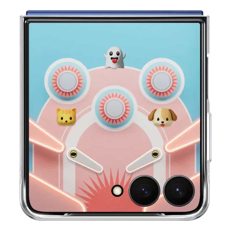 Capa Samsung Galaxy Z Flip7 transparente monocromático