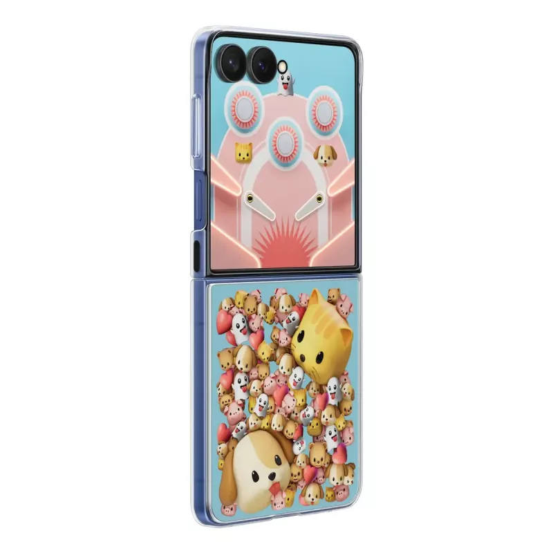 Capa Samsung Galaxy Z Flip7 transparente monocromático