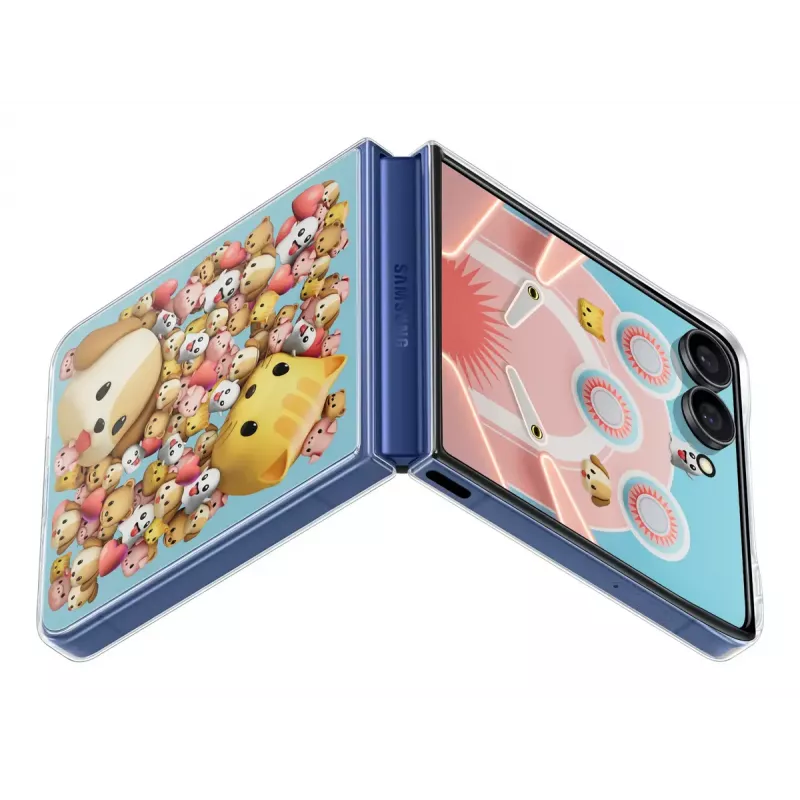 Capa Samsung Galaxy Z Flip7 transparente monocromático