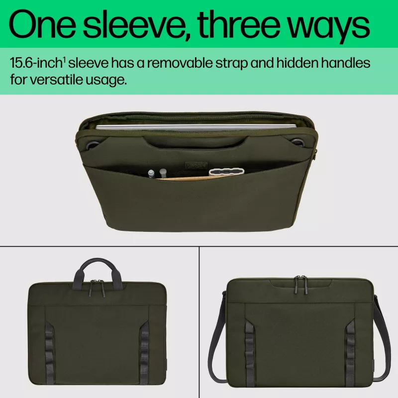 Mala modular para portátil HP 15,6 polegadas, sleeve, 39,6 cm (15,6 polegadas), 420 g