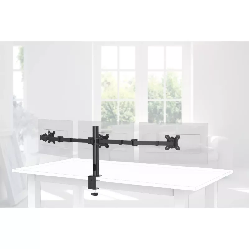 Suporte de monitor Hama 00118495 68,6 cm (27 polegadas) de secretária preto