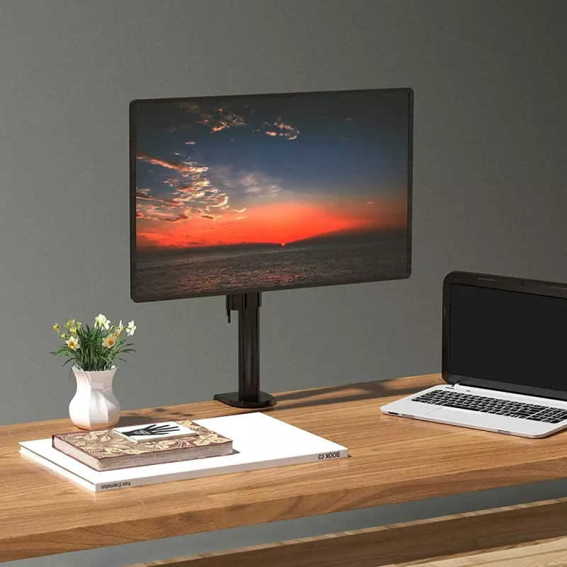 Techly ICA-LCD 500BK suporte de secretária para monitor 13–30 polegadas (76,2 cm), até 15 kg, VESA 75x75/100x100, preto
