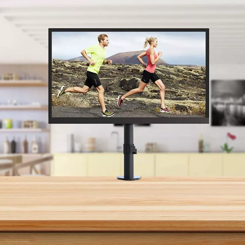 Techly ICA-LCD 500BK suporte de secretária para monitor 13–30 polegadas (76,2 cm), até 15 kg, VESA 75x75/100x100, preto